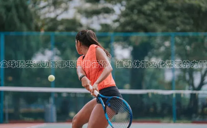 全球顶尖运动赛事项目排行榜：推动体育文化繁荣的力量